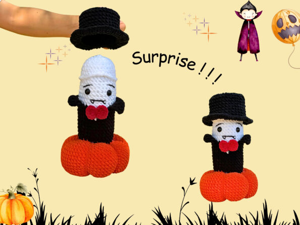CraftedJeanne - Crochet with Love 1 No Sew Vampire Halloween Pattern