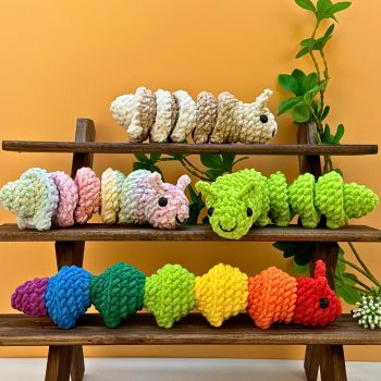 Caterpillar Crochet Pattern | Stretchy Accordion Toy | No Sew PDF Instant Download