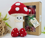 Crochet Surprise Mushroom Plush - Removable Cap Naughty Amigurumi Adult Gag Gift