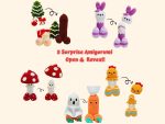 Funny Surprise Amigurumi Crochet Pattern Bundle: Open & Reveal Designs (PDF Download)