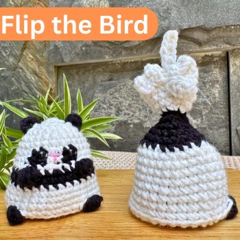 Flip the Bird Crochet Pattern: Panda Bear - Funny Amigurumi PDF
