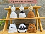 Funny Crochet Pattern Bundle 3 in 1: Flip the Bird Bear Amigurumi PDF